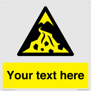 Custom Warning: Debris flow zone